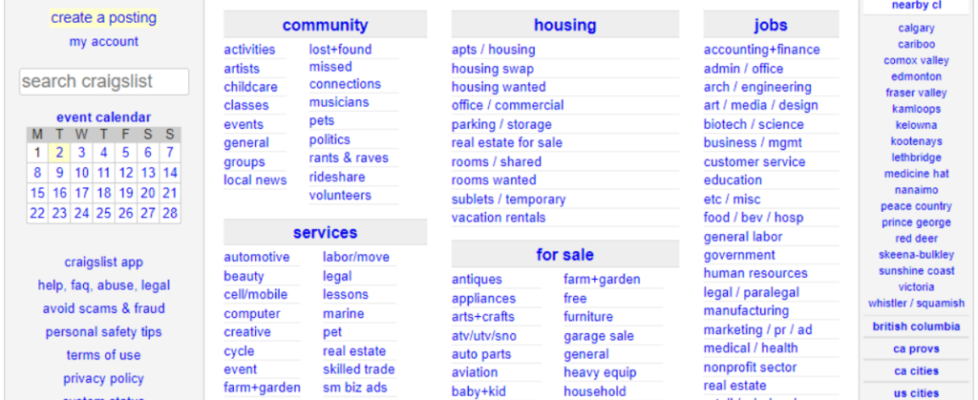 Craigslist Vancouver