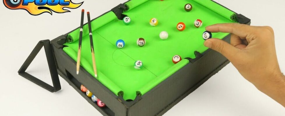 mini billiards table