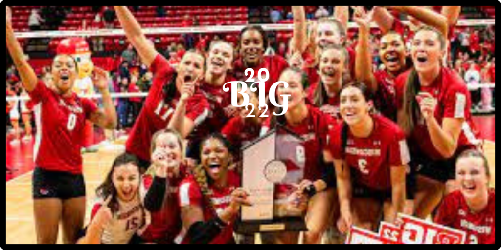 Discover the strength and unity of #WisconsinVolleyball as they navigate challenges. This image reflects their resilience in the face of the leaked images controversy. #TeamResilience #AthleteUnity