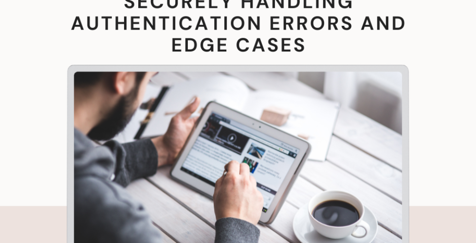 Securely Handling Authentication Errors and Edge Cases