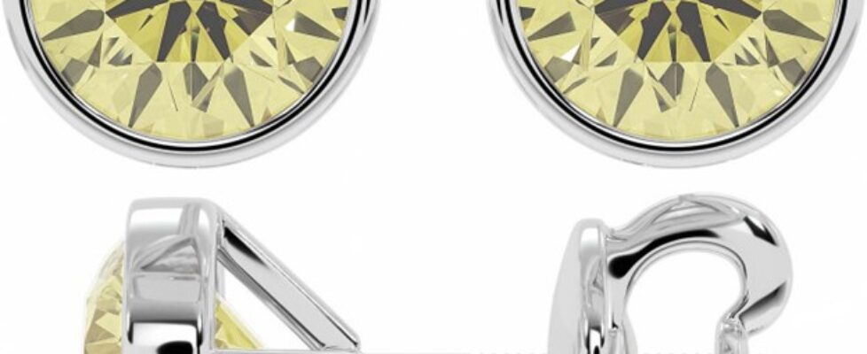 4 Carats Moissanite Earrings