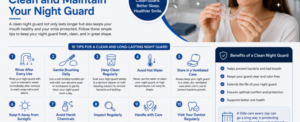 10 essential tips to clean and maintain your night guard