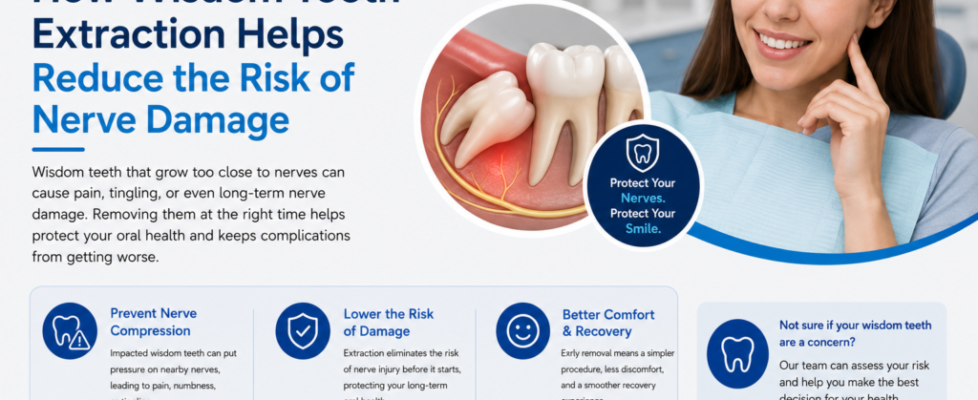 how wisdom tooth extraction helps reduce the risk of nerve damage